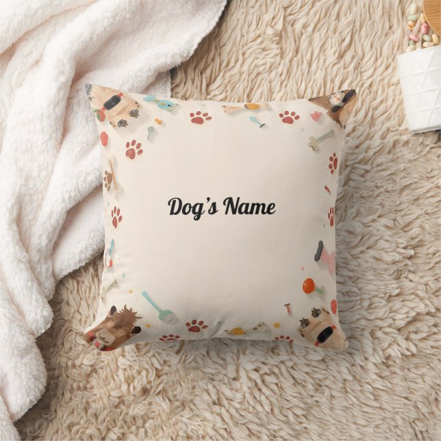 Cozy Paws & Personalized Pup Pillow (Blanket)