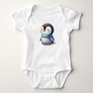 Cozy Penguin Baby Bodysuit