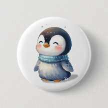 Cozy Penguin – Cute Digital Art