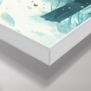 Cozy Penguin  Winter Nursery Wall Art Canvas Art