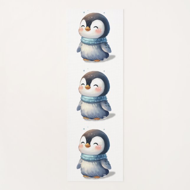 Cozy Penguin Yoga Mat (Front)