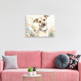 Cozy Pet Lover Design LinaPawStudio Canvas Print
