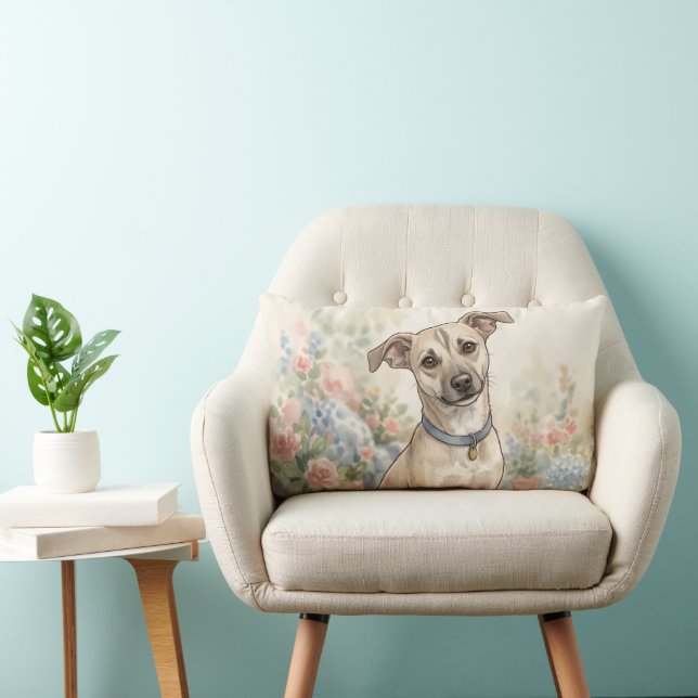 Cozy Pet Lover Design LinaPawStudio Lumbar Pillow (Chair)