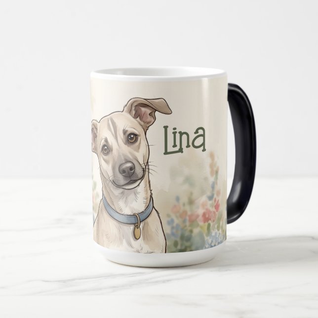 Cozy Pet Lover Design LinaPawStudio Magic Mug (Front Right)