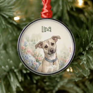 Cozy Pet Lover Design LinaPawStudio Metal Ornament