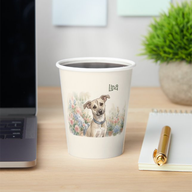 Cozy Pet Lover Design LinaPawStudio Paper Cups (Insitu)