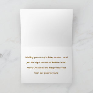 Cozy Pets Christmas Card