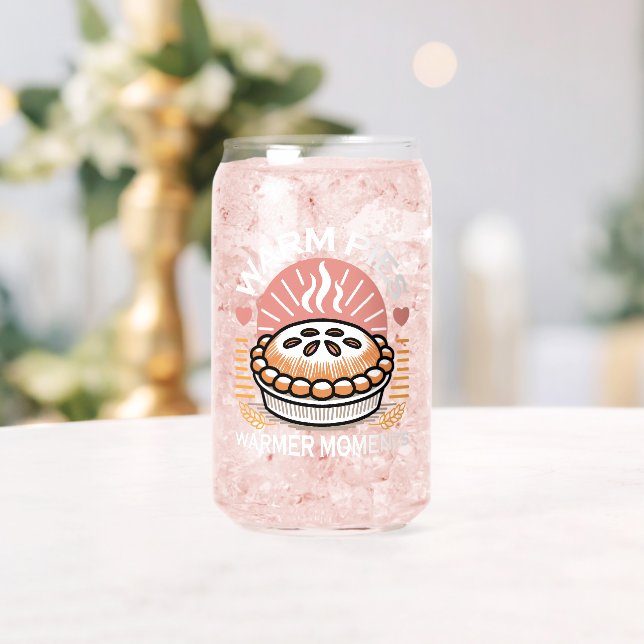 Cozy Pie Illustration: Warm Pies Warmer Moments Can Glass (Insitu (Wedding))