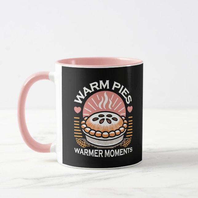 Cozy Pie Illustration: Warm Pies Warmer Moments Mug (Left)