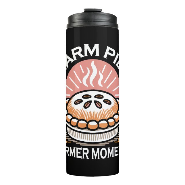 Cozy Pie Illustration: Warm Pies Warmer Moments Thermal Tumbler (Front)