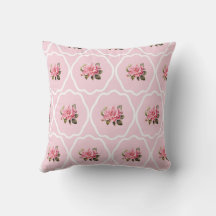 Cozy Pillow with rose and light pink colour