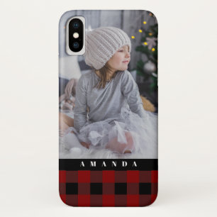 Cozy plaid and photo Case-Mate iPhone case