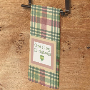 Cozy Plaid Christmas Kitchen Towel