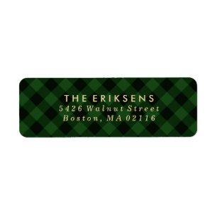 Cozy Plaid   Green and Black Buffalo Plaid