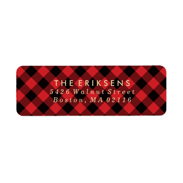 Cozy Plaid | Red and Black Buffalo Plaid (Front)