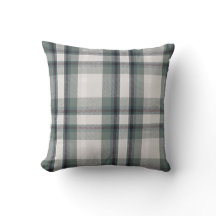 Cozy Plaid Winter Flannel Inspired Throw Pillow