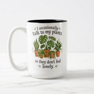 Cozy Plant Parent Talk To My Plants Coffee Mug
