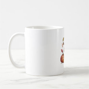 Cozy Pumpkin Coffee Goose Fall Art Coffee Mug