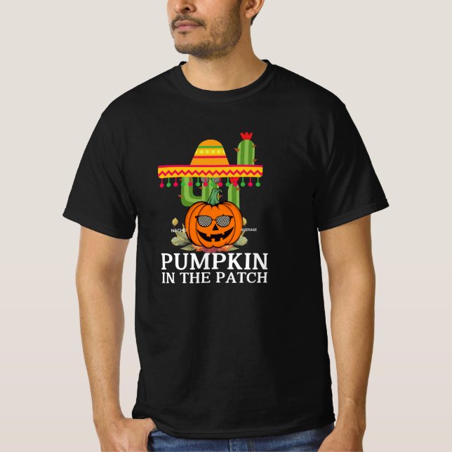 Cozy Pumpkin Patch Graphic T-shirt (Front)
