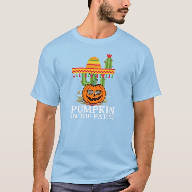 Cozy Pumpkin Patch Graphic T-shirt (Front)
