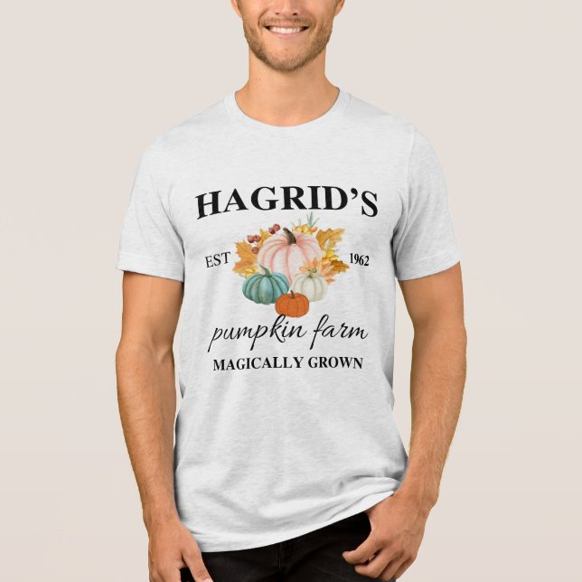 Cozy Pumpkin Patch Graphic T-shirt Tri-Blend Shirt (Front)