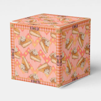 Cozy Pumpkin Pie Pattern Favor Box