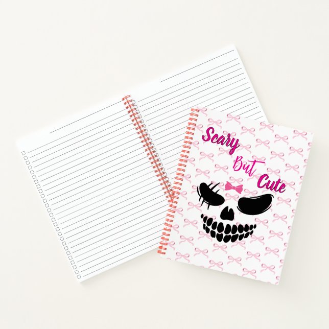 Cozy Pumpkin & Pink Bow Notebook  (Inside)