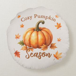 Cozy Pumpkin Season - Fall Throw Pillow
