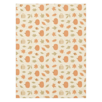 Cozy Pumpkin Spice Autumn Seamless Pattern Tablecloth
