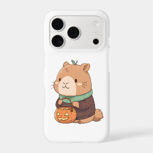 Cozy Pumpkin Sweater Capybara Autumn Leaves