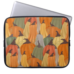 Cozy pumpkins laptop sleeve