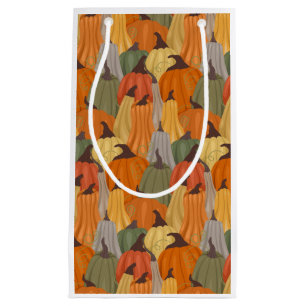 Cozy pumpkins small gift bag