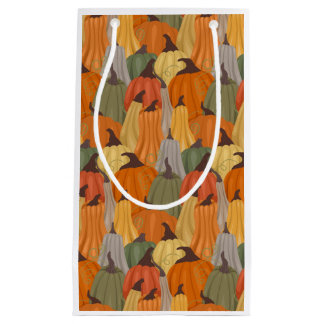 Cozy pumpkins small gift bag