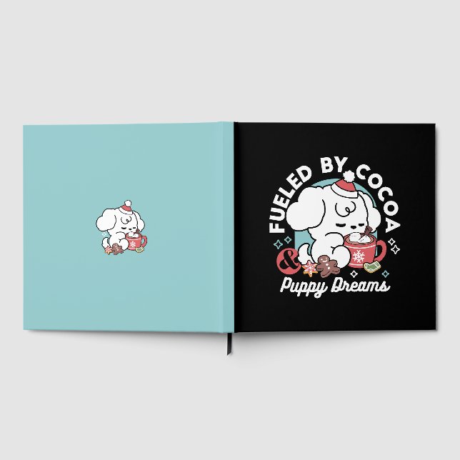 Cozy Puppy Dreams – Hot Chocolate and Christmas Guest Book (Full)