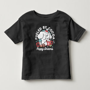 Cozy Puppy Dreams – Hot Chocolate and Christmas Toddler T-shirt