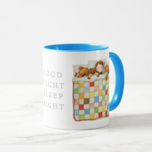 COZY QUILT Blue Combo Mug