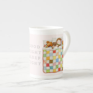 COZY QUILT Bone China Mug - Pink