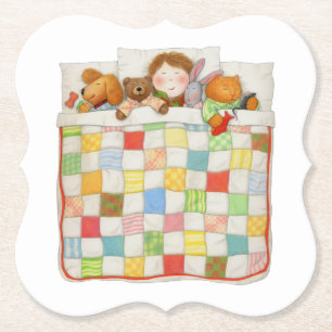 COZY QUILT Bracket Paper Coasters