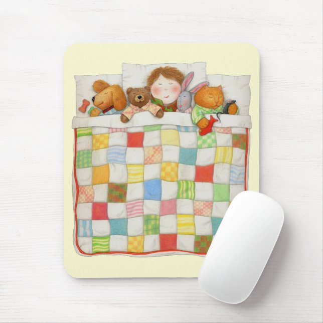 COZY QUILT Mousepad - Yellow (With Mouse)