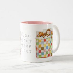 COZY QUILT Pink Two-Tone Mug
