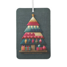 Cozy Quilted Fabric Texture Christmas Tree