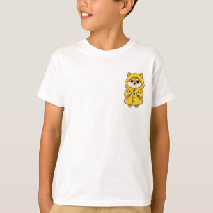 Cozy Rain Jacket Puppy Kids T-Shirt