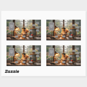 Cozy Rainy Day Squirrel Teacher Appreciation Sticker
