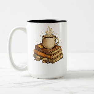Cozy Reading Coffee Mug - Books and Coffee Design