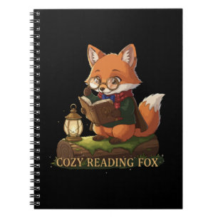  Cozy Reading Fox   Cute Whimsical Book Lover 