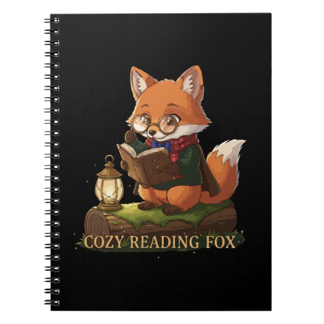  Cozy Reading Fox | Cute Whimsical Book Lover  (Front)
