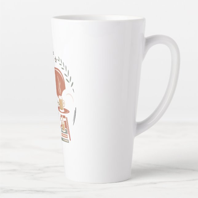 Cozy Reading Nook Coffee Lover  Latte Mug (Right)
