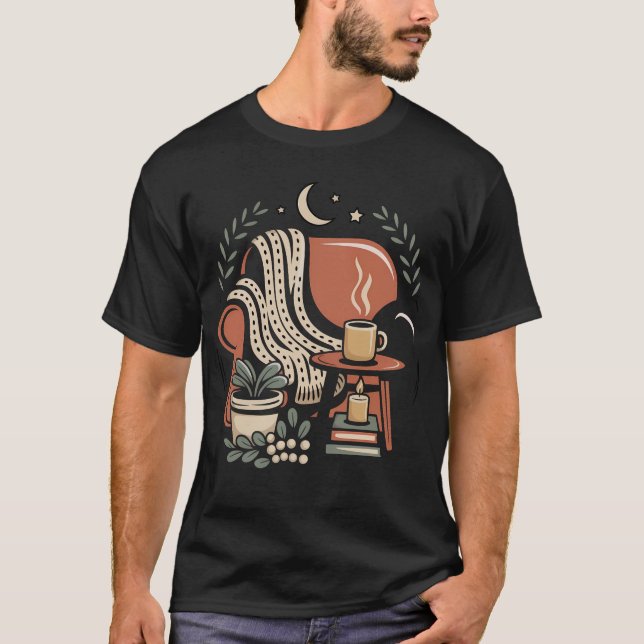 Cozy Reading Nook Coffee Lover Shirt  (Front)