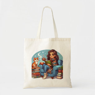 Cozy Reading Time Tote Bag