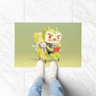 Cozy Reading Time with Pet Doormat